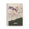 Dried Wildflower Hardcover Journal — 'Journal' Floral Notebook with Inspirational Quote