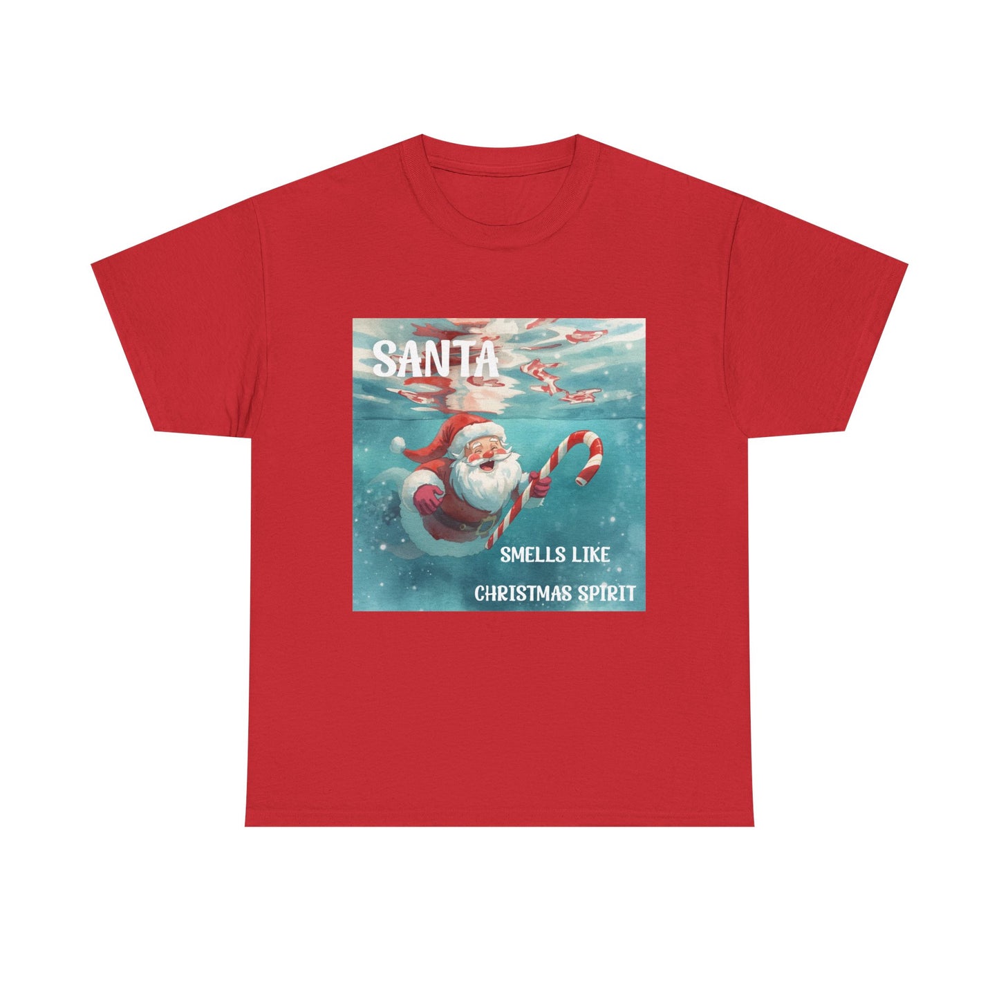 Santa Smells Like Christmas Spirit Tee
