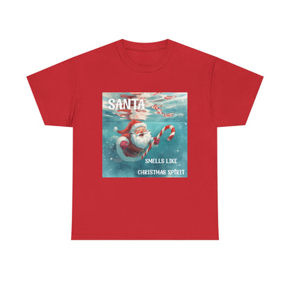Santa Smells Like Christmas Spirit Tee