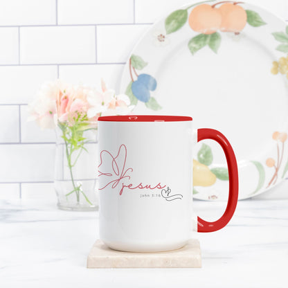 Jesus 3:16 15oz. (Red + White)