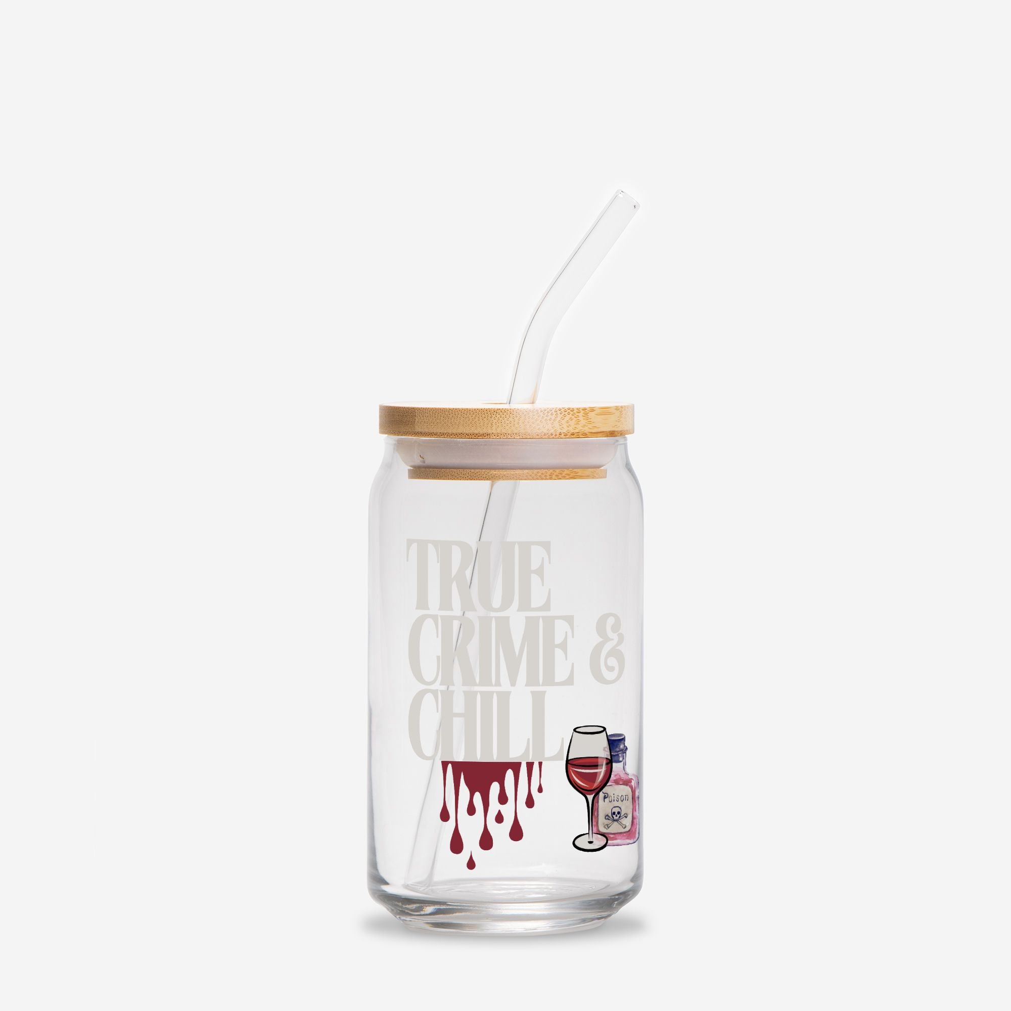 True Crime & Chill Glass Can 16oz