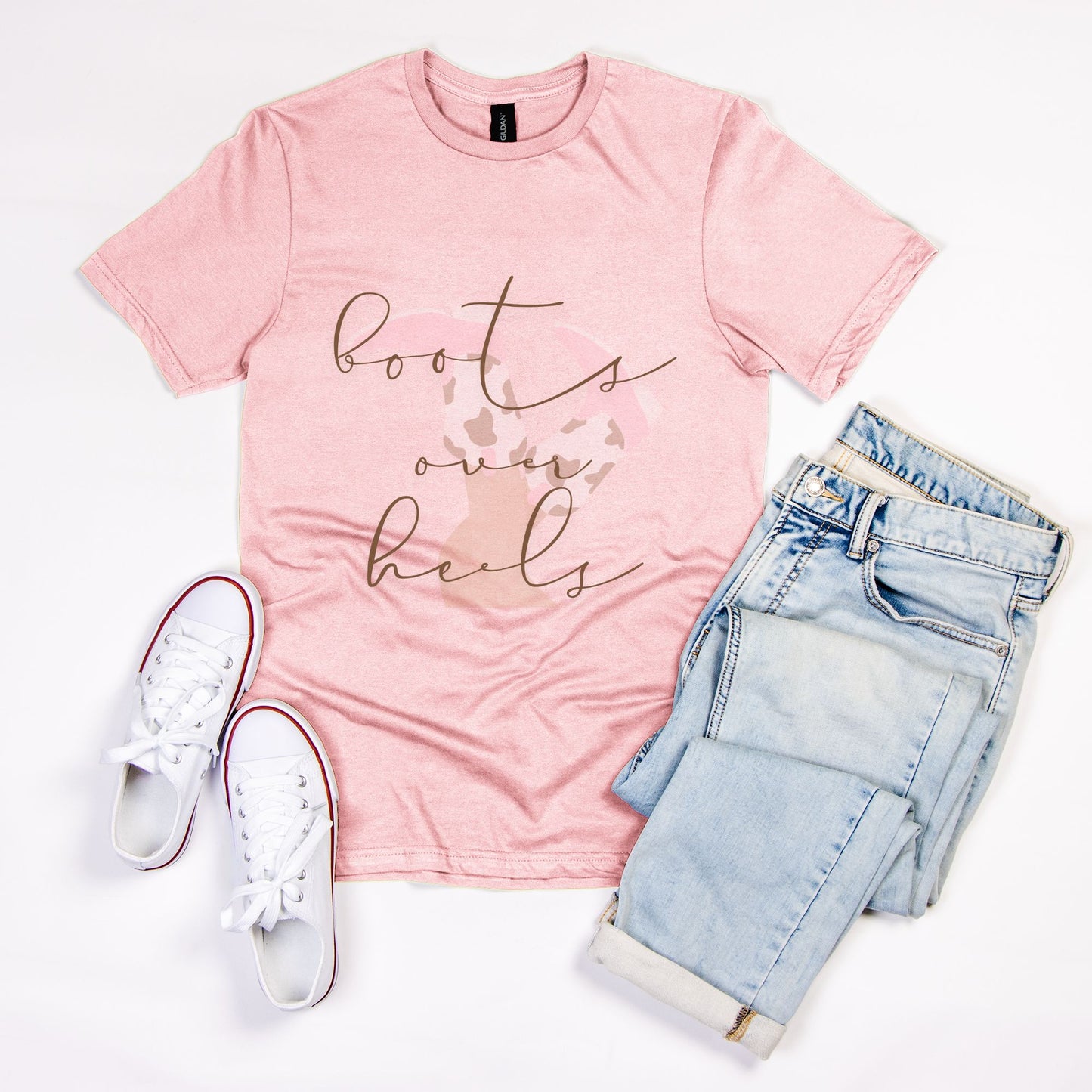 Boots Over Heels Soft-style T-Shirt