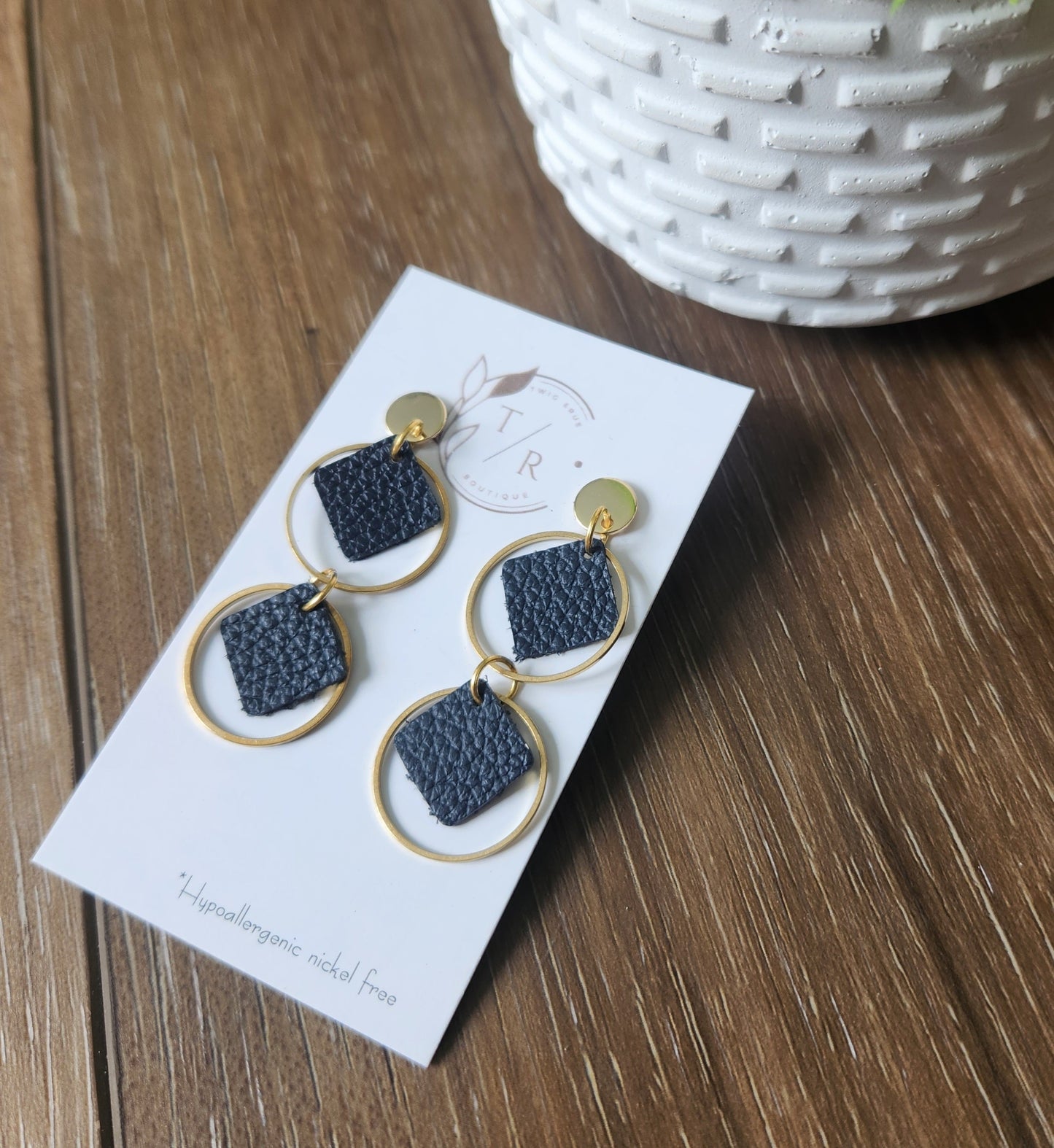 Olivia| Genuine leather dangles