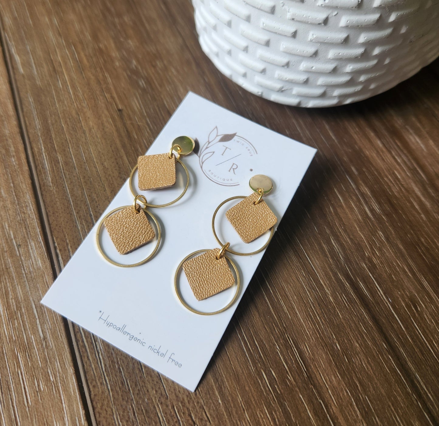 Olivia| Genuine leather dangles