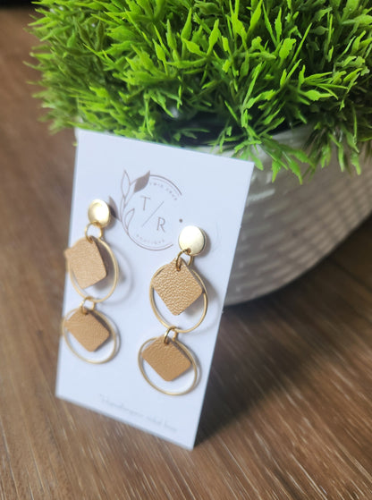 Olivia| Genuine leather dangles