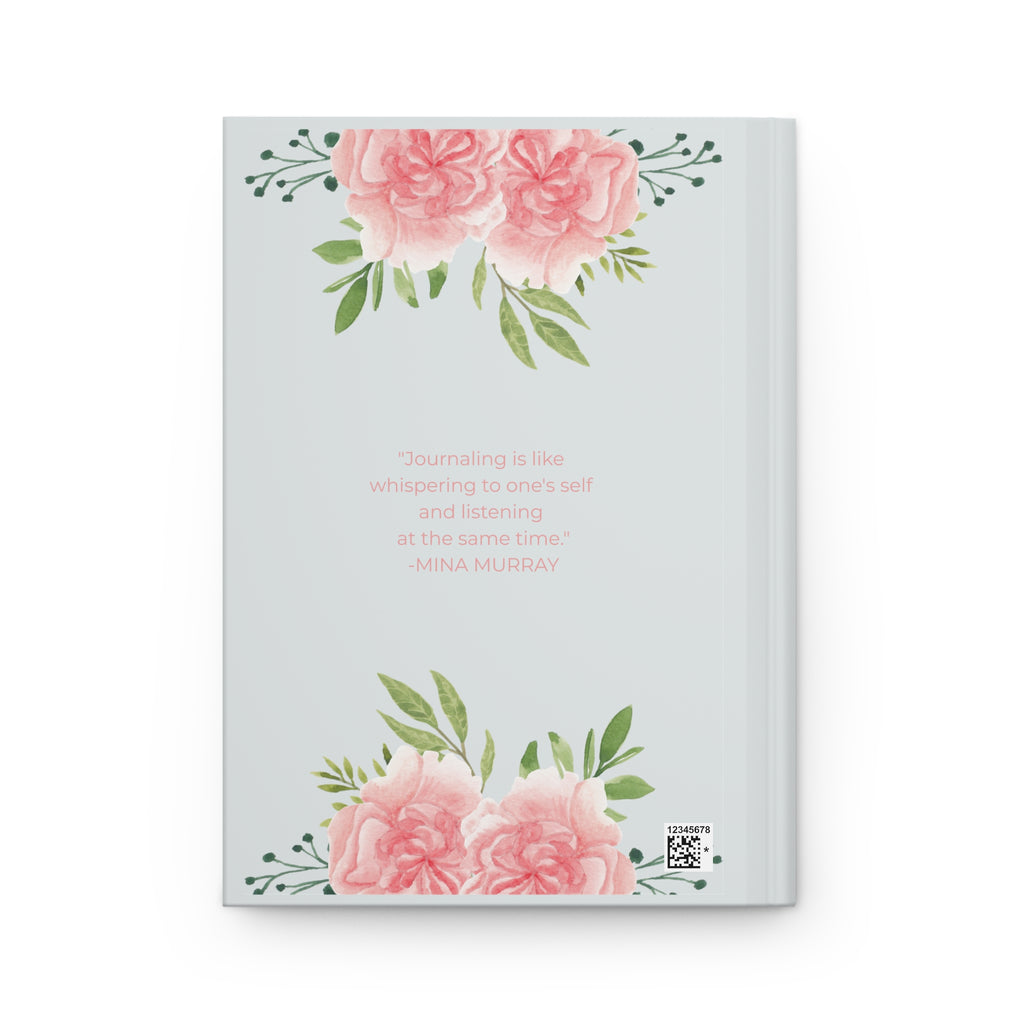 Floral Pink Roses Hardcover Journal