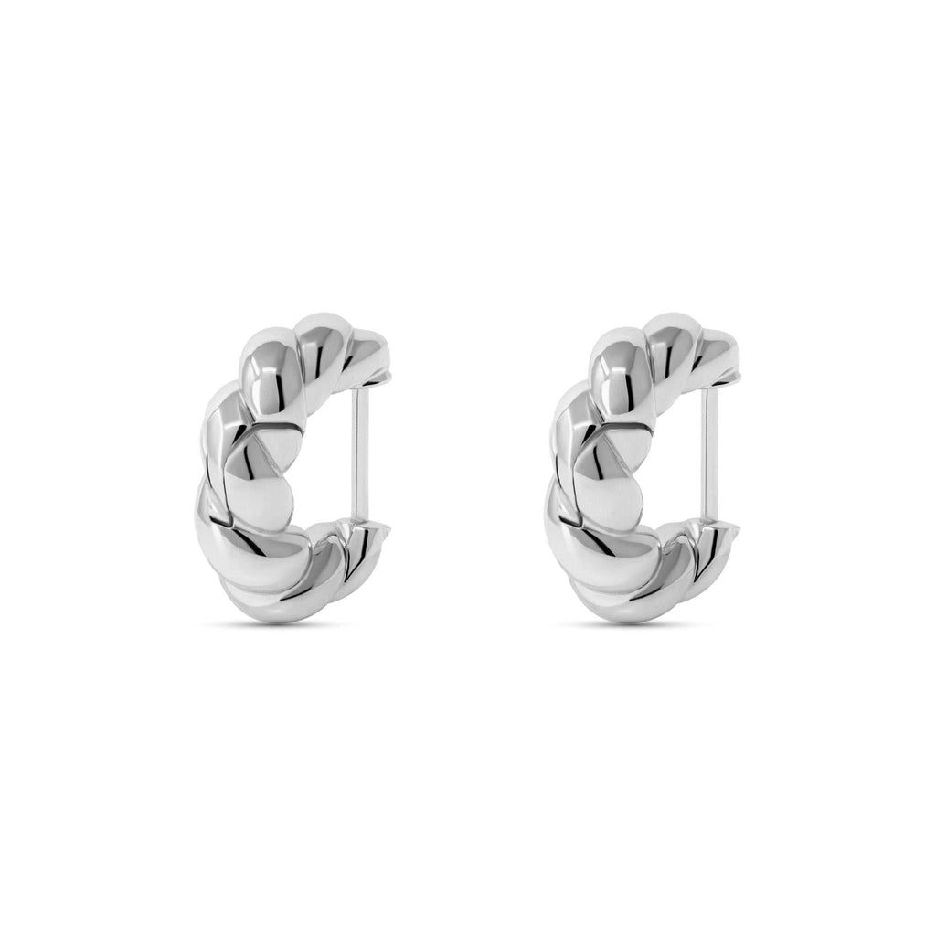 Twisted Croissant Hoop Earrings