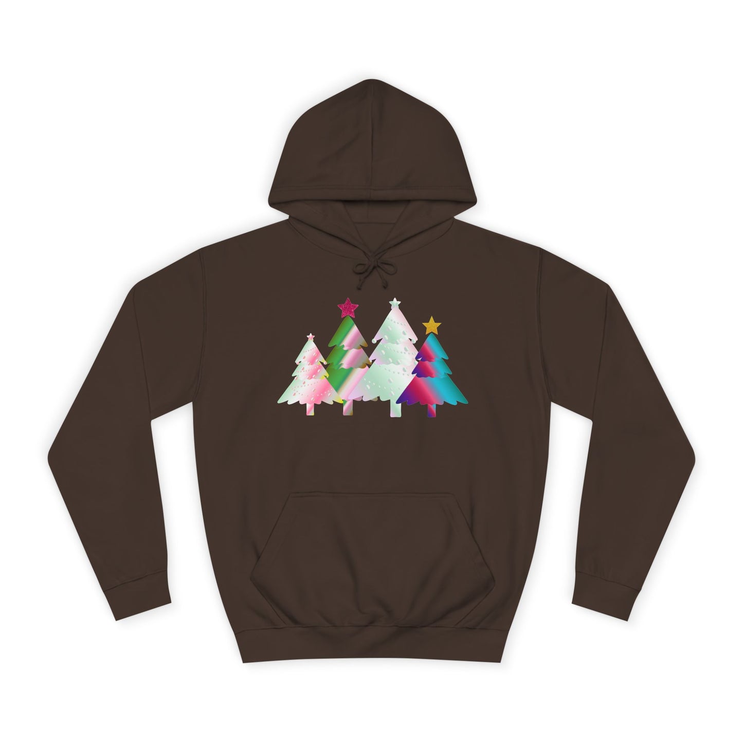 Colorful Holiday Trees Hoodie