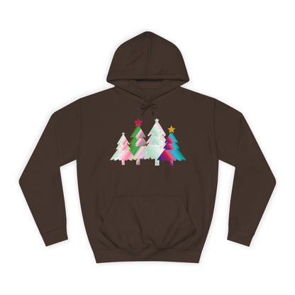 Colorful Holiday Trees Hoodie
