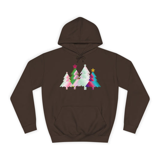 Colorful Holiday Trees Hoodie