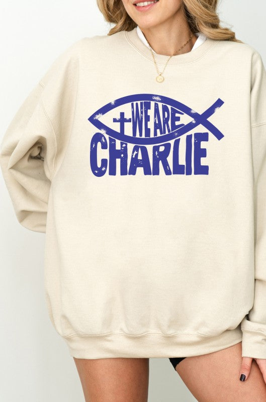 We Are Charlie Fish Sweatshirt Kirk Graphic