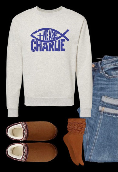 We Are Charlie Fish Sweatshirt Kirk Graphic