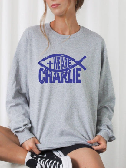 We Are Charlie Fish Sweatshirt Kirk Graphic