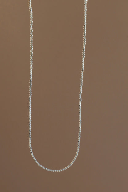 SILVER BEADED CHAIN