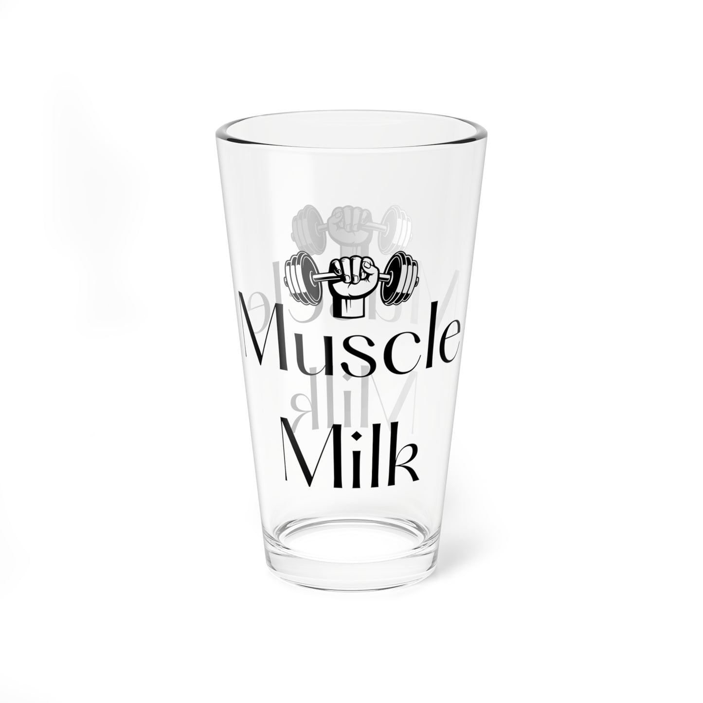 Muscle Milk Mixing Glass - 16oz Fitness Drinkware