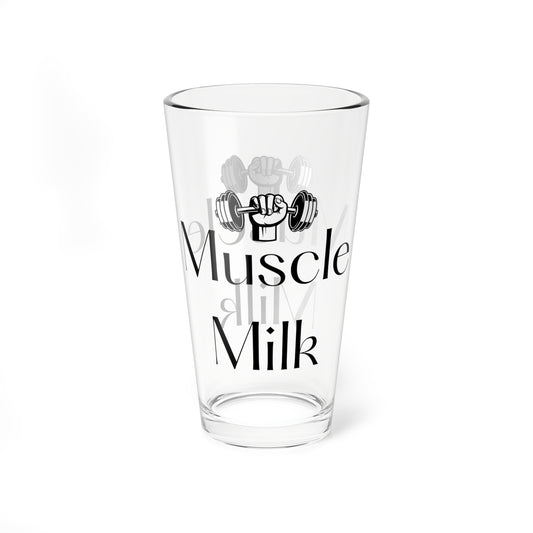 Muscle Milk Mixing Glass - 16oz Fitness Drinkware