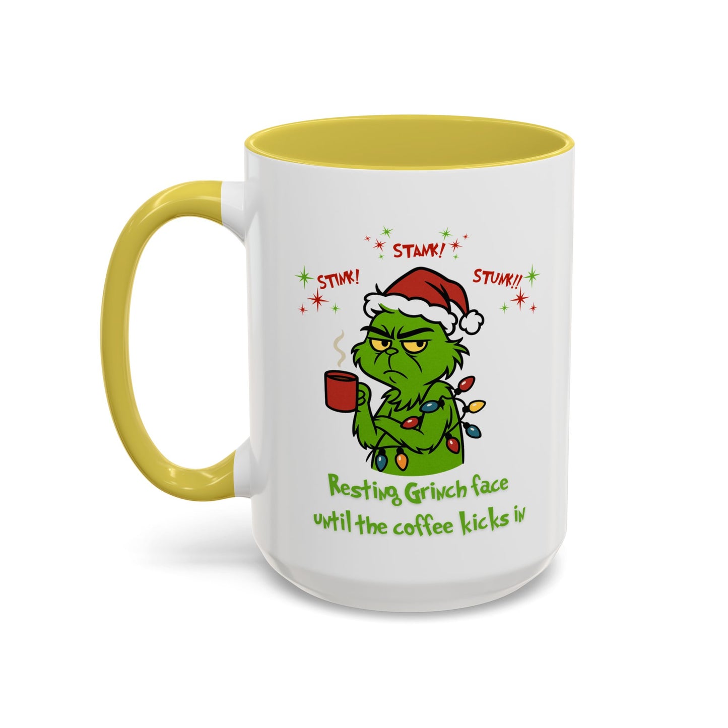 Colorful Grinchy Holiday Mug