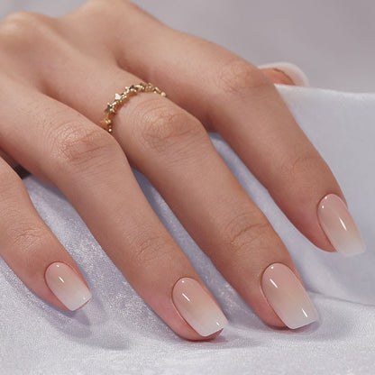 Vanilla Cream Square Nails - Press On Nails | Long Lasting & Reusable