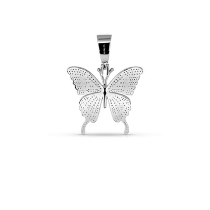 Women's Moissanite Butterfly Pendant 925 Sterling Silver 2.5 TCW