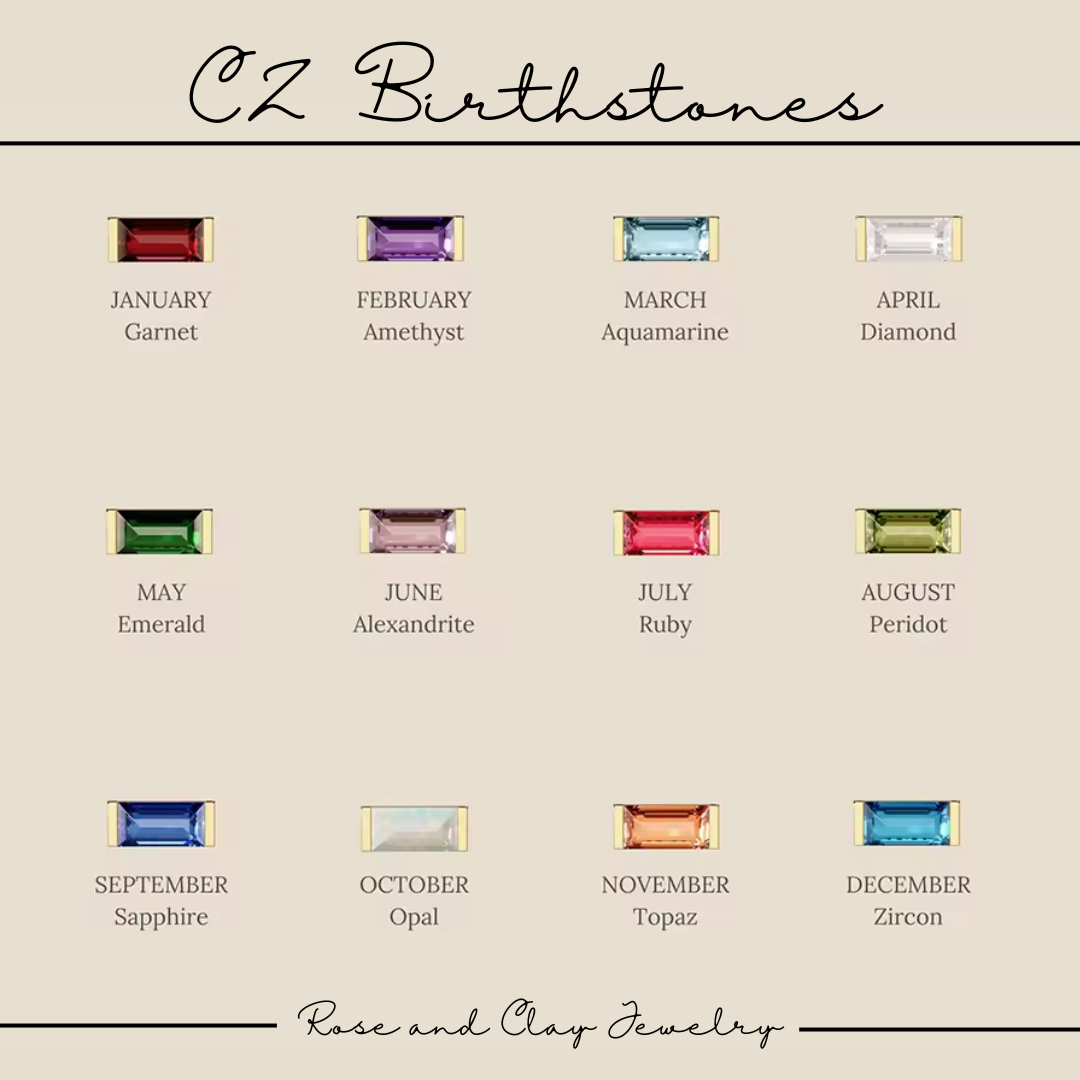 CZ Birthstone Necklace