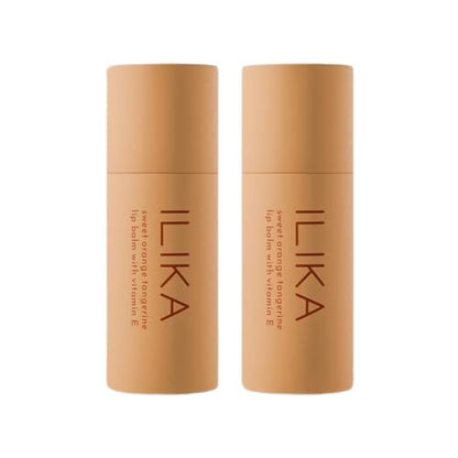ILIKA 2 PK Organic Lip Balm Organic- Sweet Orange Tangerine