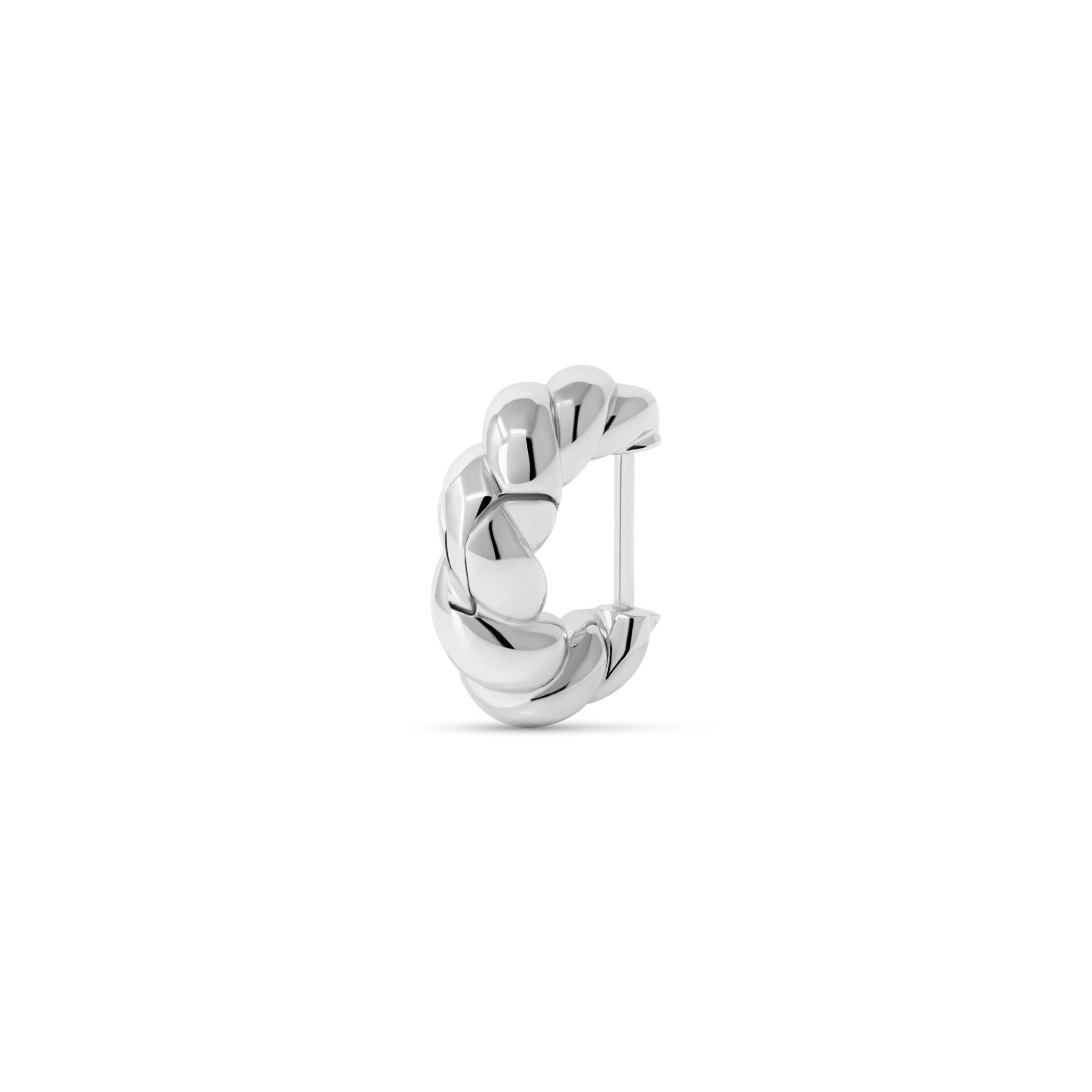 Twisted Croissant Hoop Earrings
