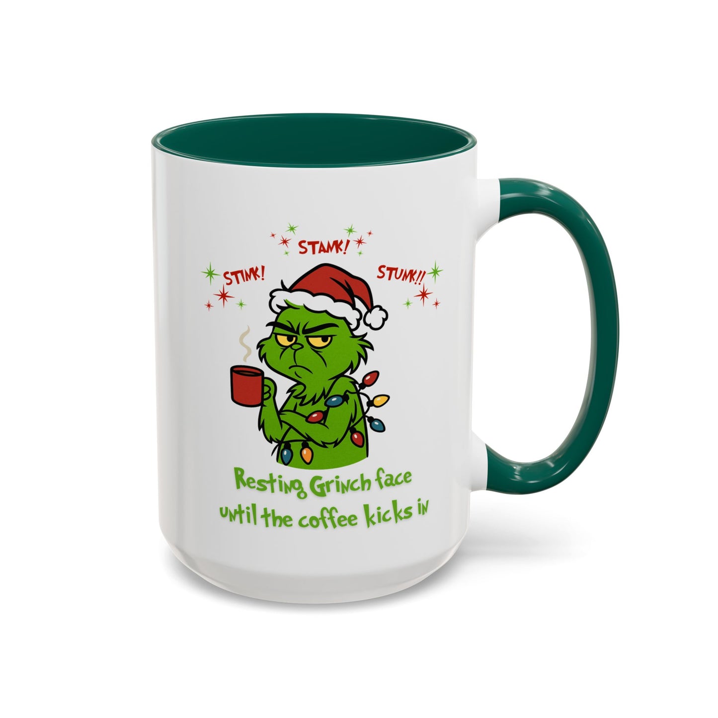 Colorful Grinchy Holiday Mug