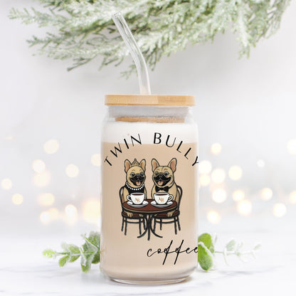 Twin Bully Glass Tumbler -16oz