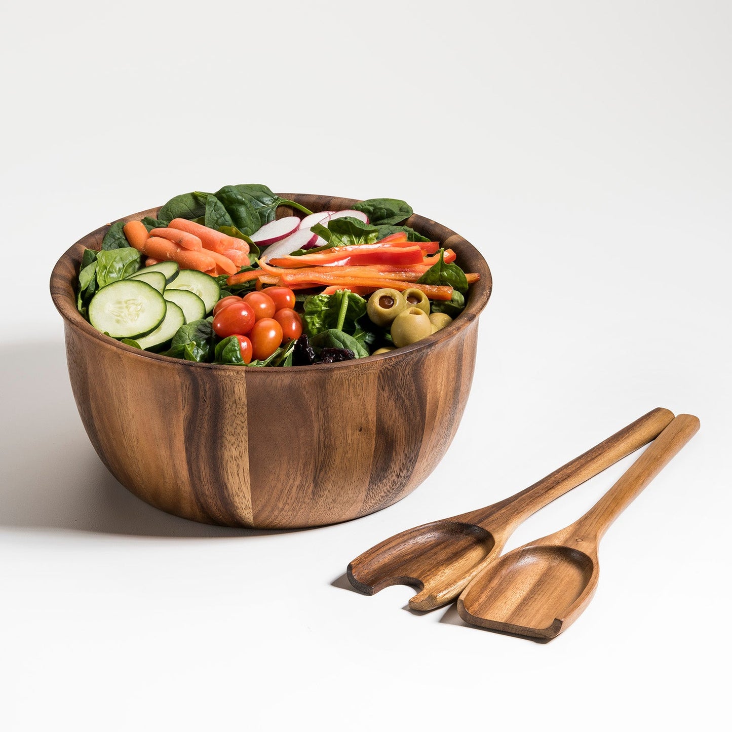 Large Salad Bowl with Servers - 335B3