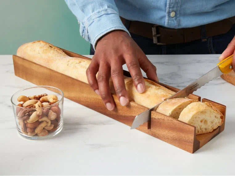 Acacia Wood French Bread Carving Tray