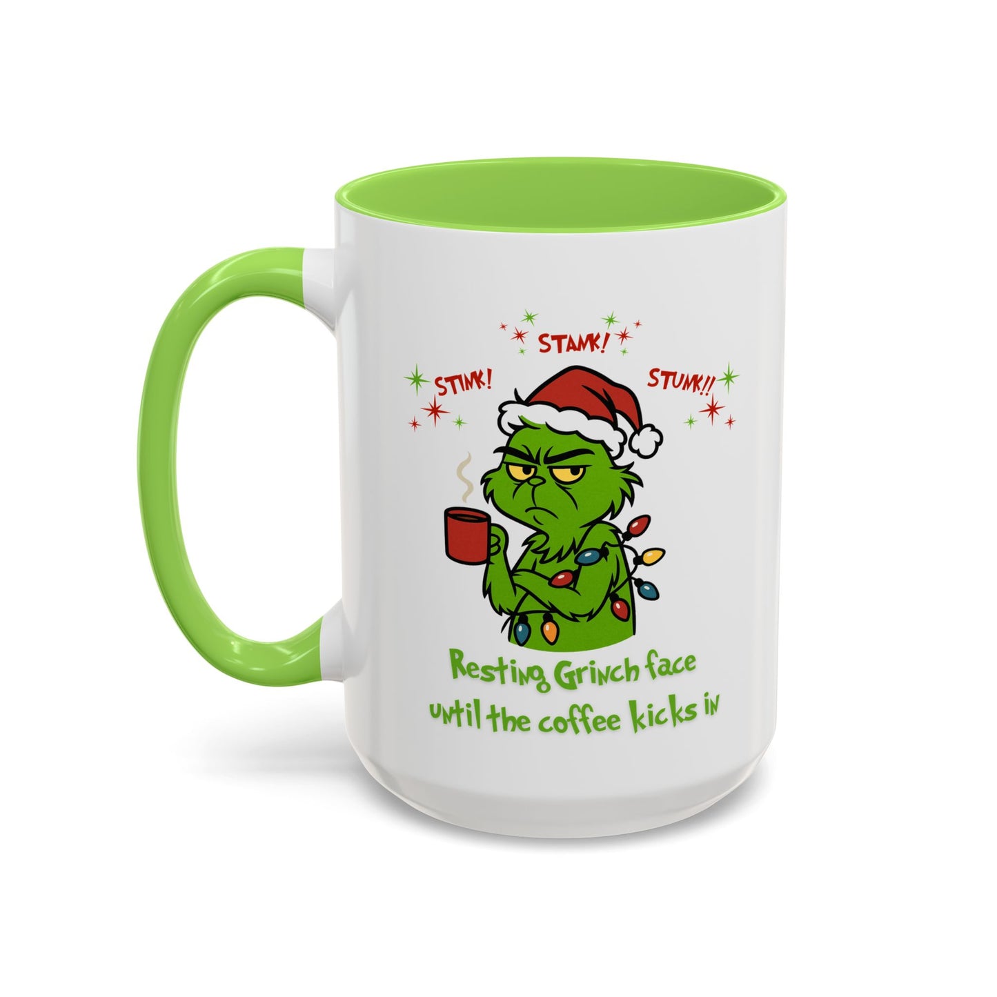 Colorful Grinchy Holiday Mug