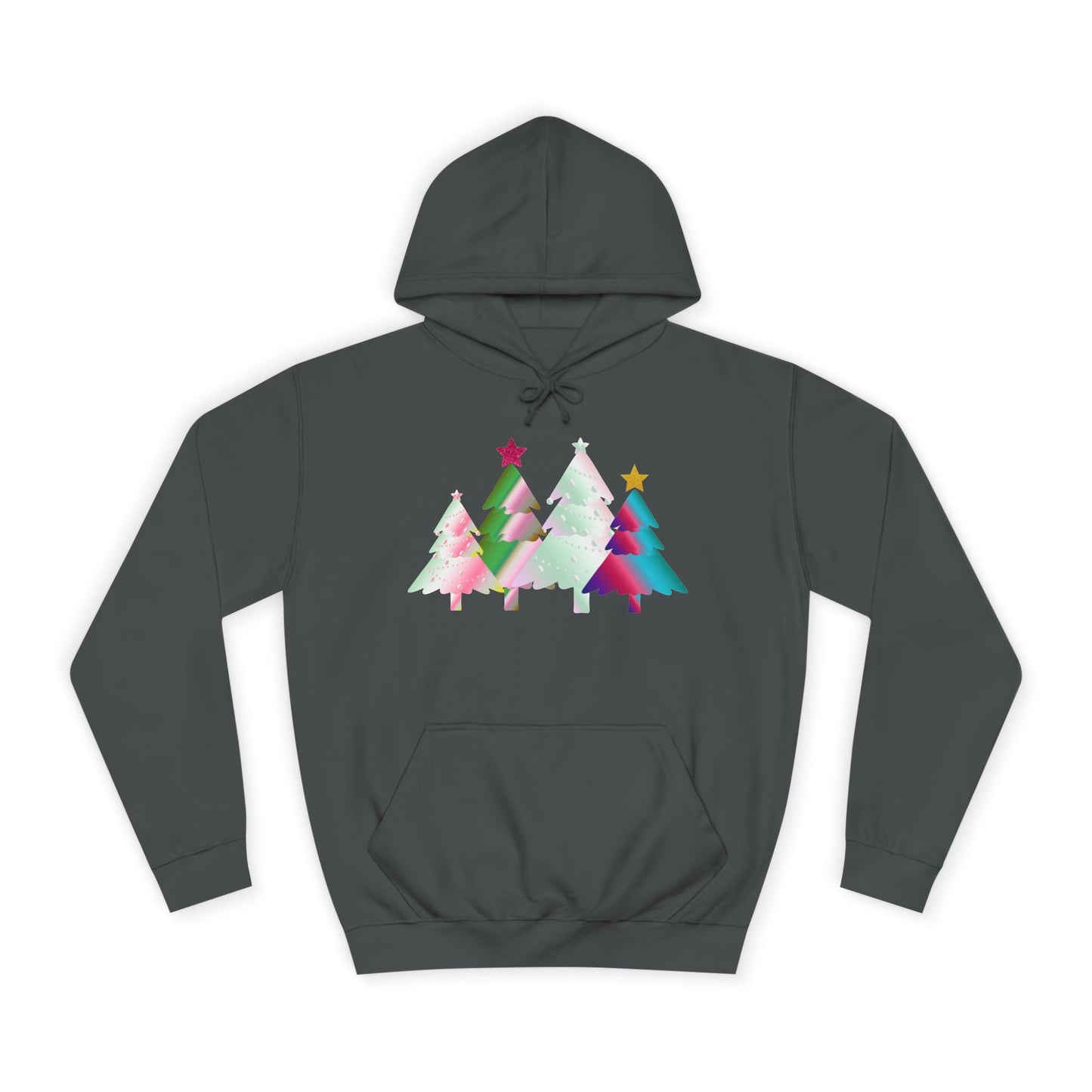 Colorful Holiday Trees Hoodie