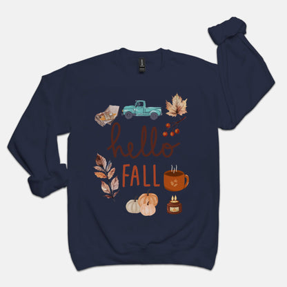 Hello Fall Unisex Crew Neck Sweatshirt