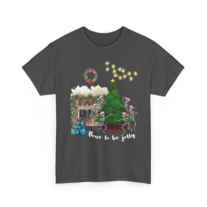 Christmas Radiology T-Shirt - Bone to be Jolly, Xray Skeletons