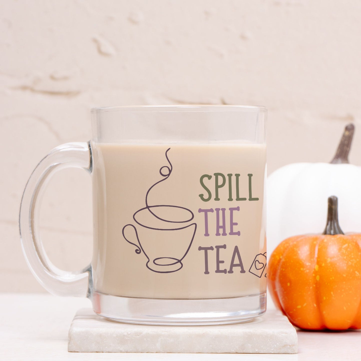 Spill the Tea Glass Mug