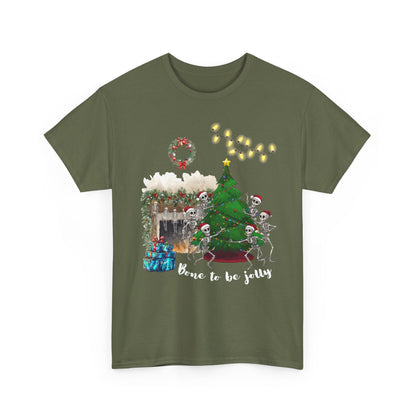 Christmas Radiology T-Shirt - Bone to be Jolly, Xray Skeletons