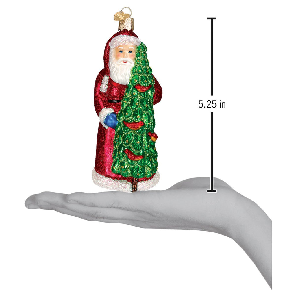 Santa With Calling Birds