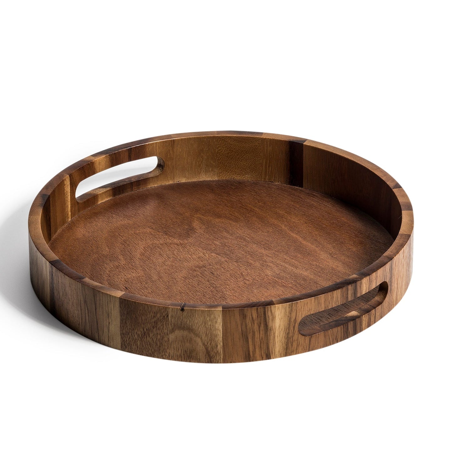 Round Acacia Wood Serving and Charcuterie Tray