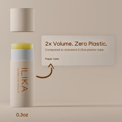 ILIKA 2 Pack Organic Lip Balm- Vanilla & Peppermint
