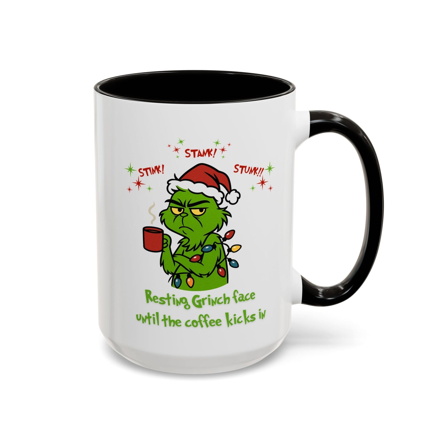 Colorful Grinchy Holiday Mug