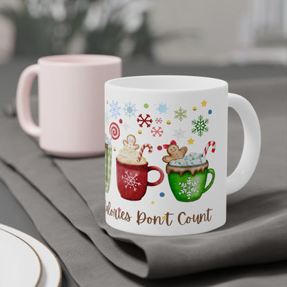 Christmas Calories Dont Mug Count 20 oz