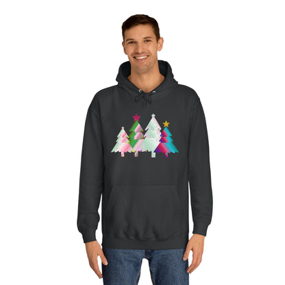 Colorful Holiday Trees Hoodie