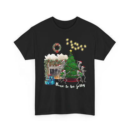 Christmas Radiology T-Shirt - Bone to be Jolly, Xray Skeletons