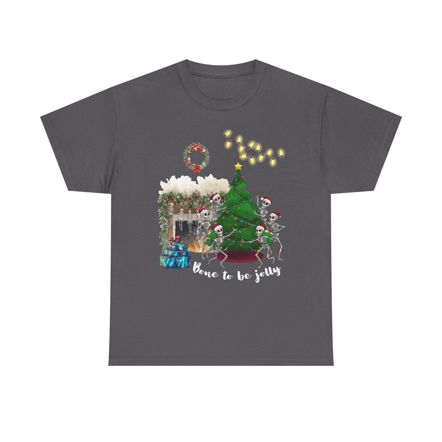 Christmas Radiology T-Shirt - Bone to be Jolly, Xray Skeletons