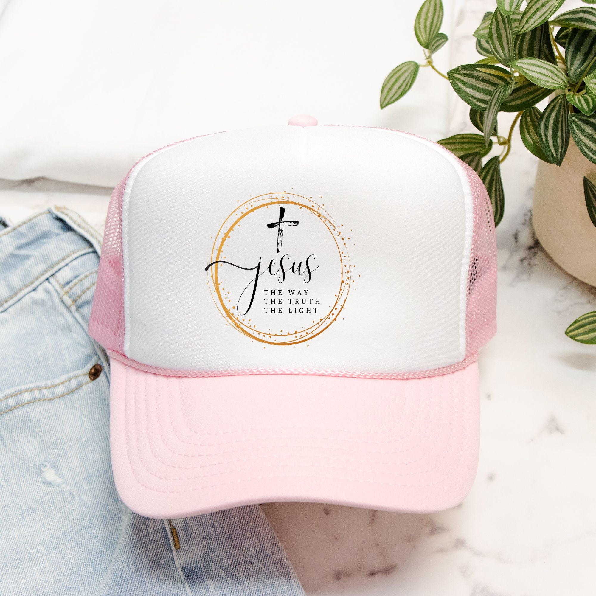 Jesus The Way Foam Trucker Hat