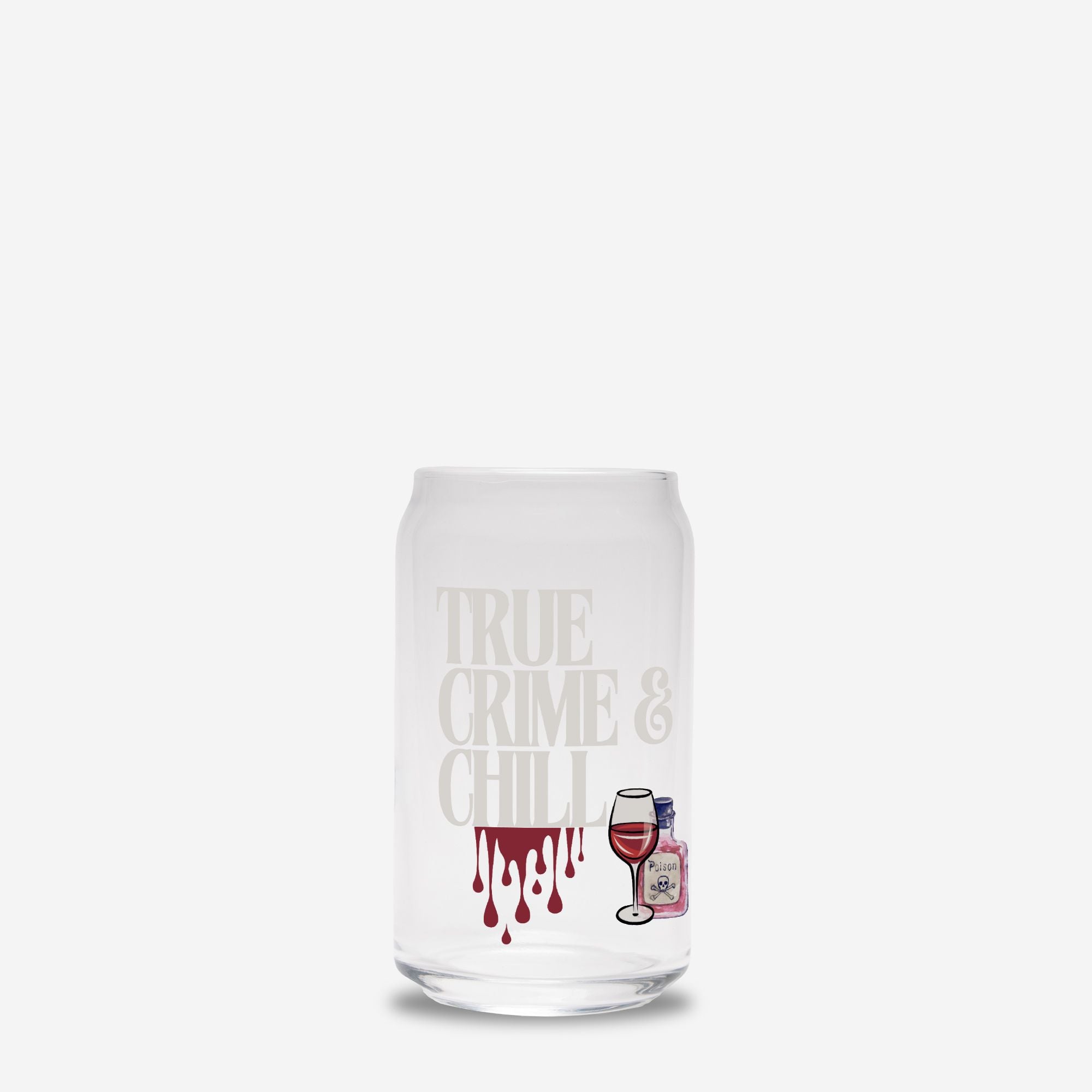 True Crime & Chill Glass Can 16oz