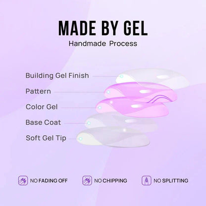 Knightshield Almond Nails - Press On Nails | Long Lasting & Reusable