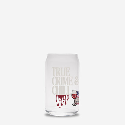 True Crime & Chill Glass Can 16oz