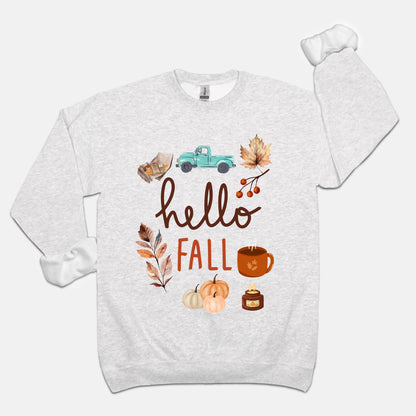 Hello Fall Unisex Crew Neck Sweatshirt