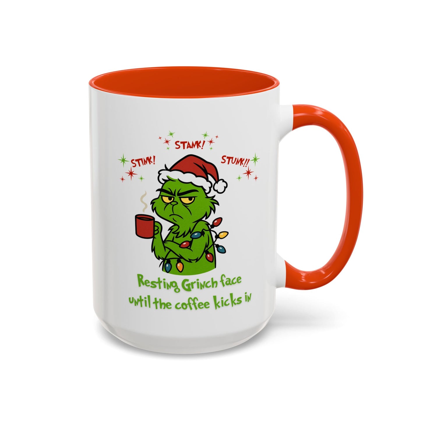 Colorful Grinchy Holiday Mug